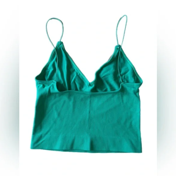 FP Movement intimately green v-neck brami forest green NWOT - Picture 8 of 10